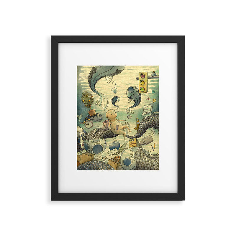 Underwater Framed Art Print Gallery Image 5