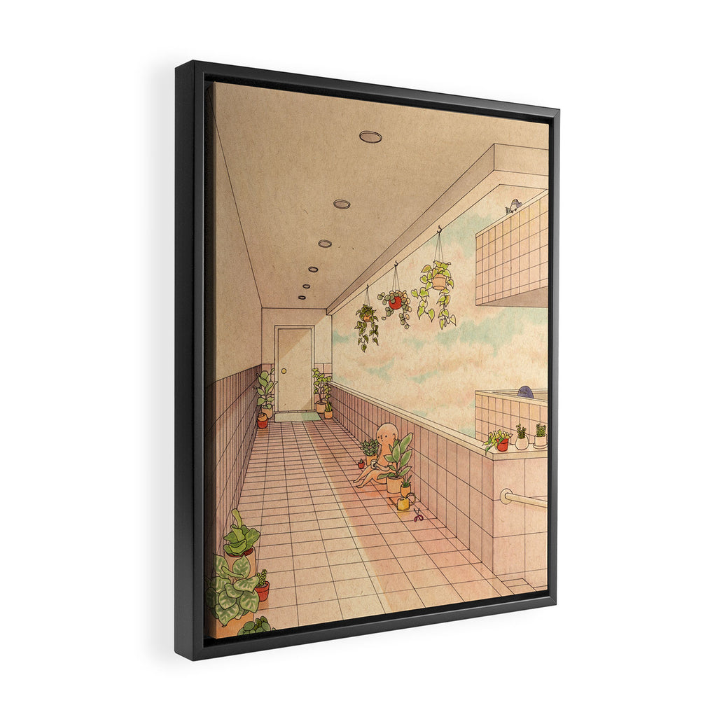 Walkway Framed Canvas Print Gallery Image 2