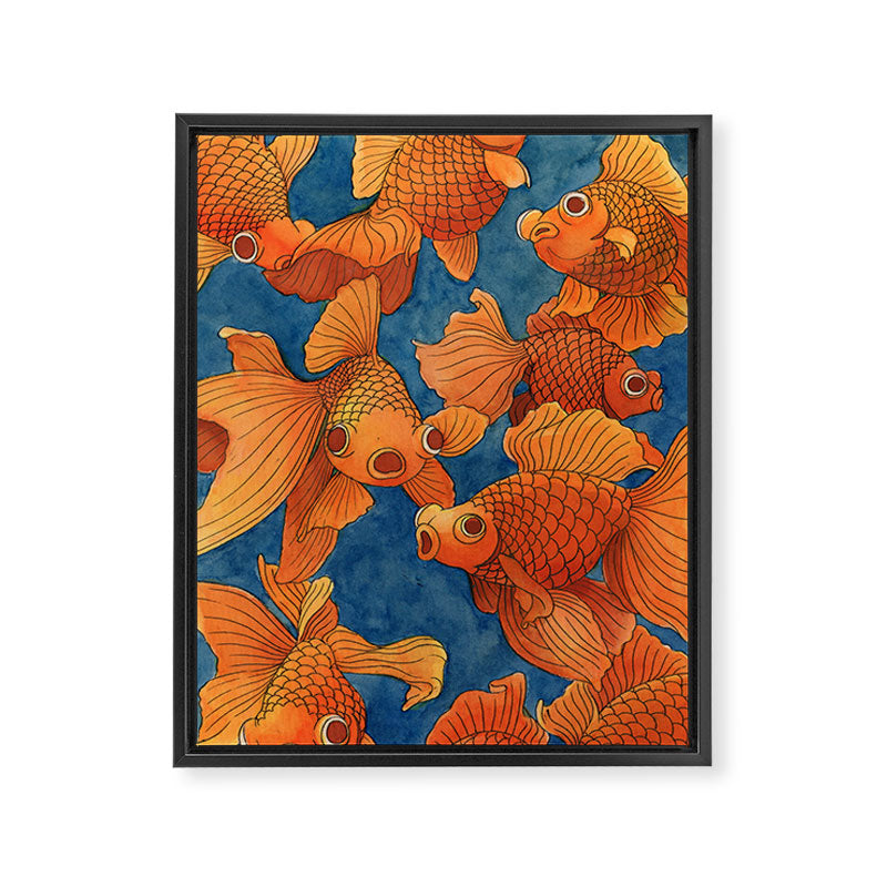 Watercolor #1 Framed Canvas Print Gallery Image 6