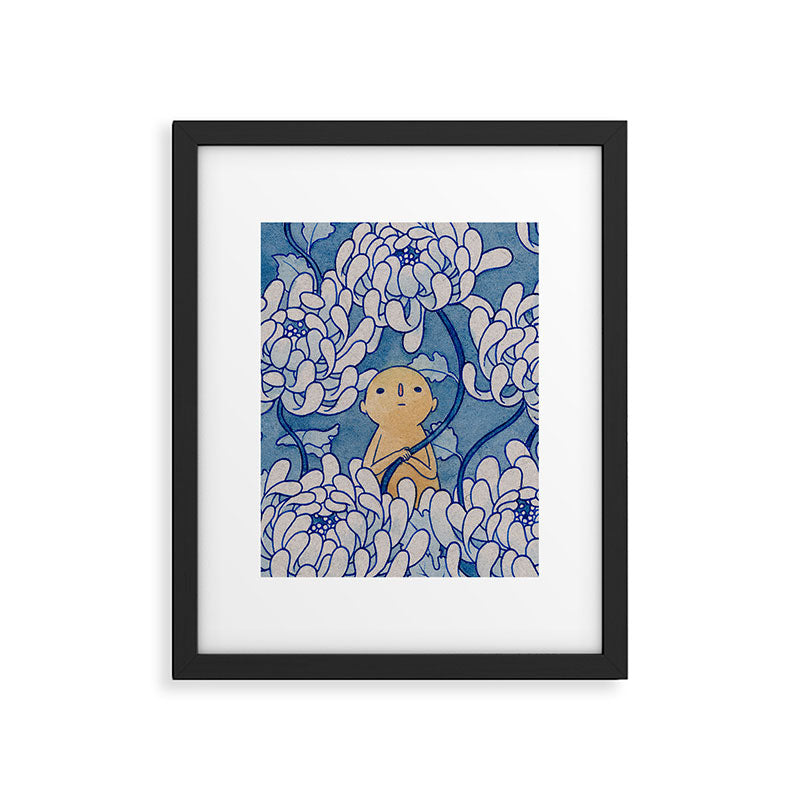 Watercolor Test (Blue) Framed Art Print Gallery Image 4