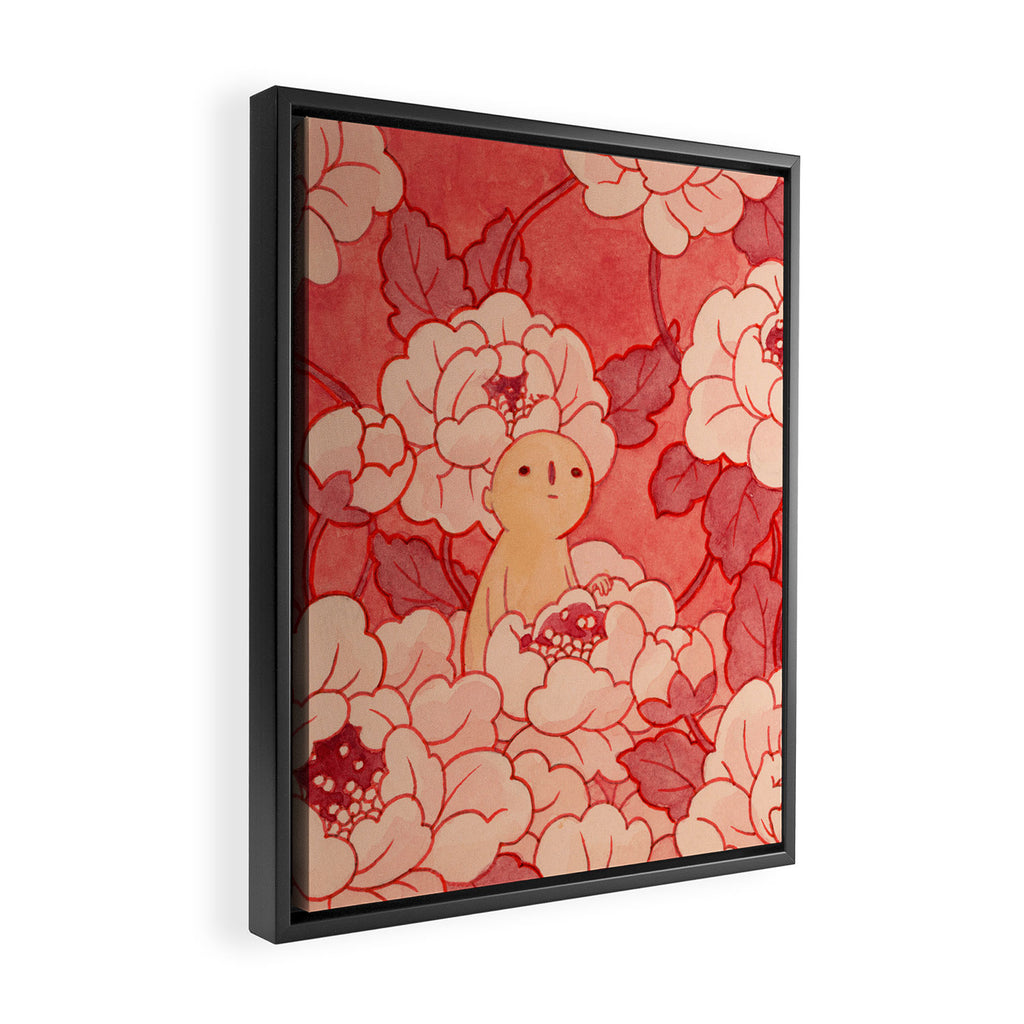 Watercolor Test (Red) Framed Canvas Print Gallery Image 2