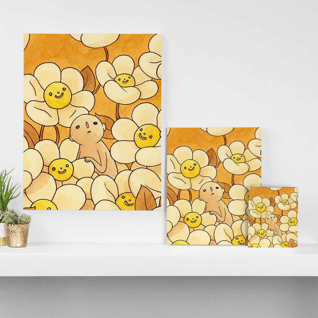 Watercolor Test (Yellow) Canvas Print Gallery Image 3