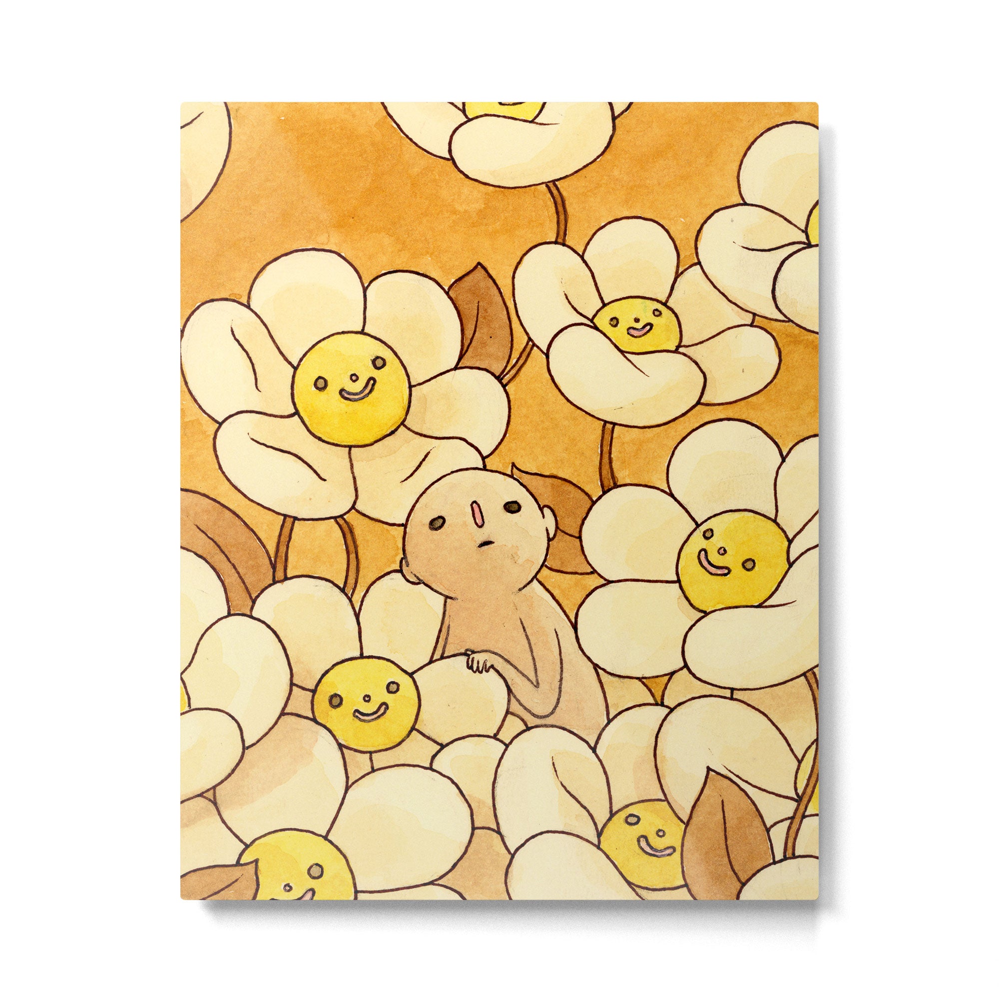 Watercolor Test (Yellow) Metal Print Gallery Image 6