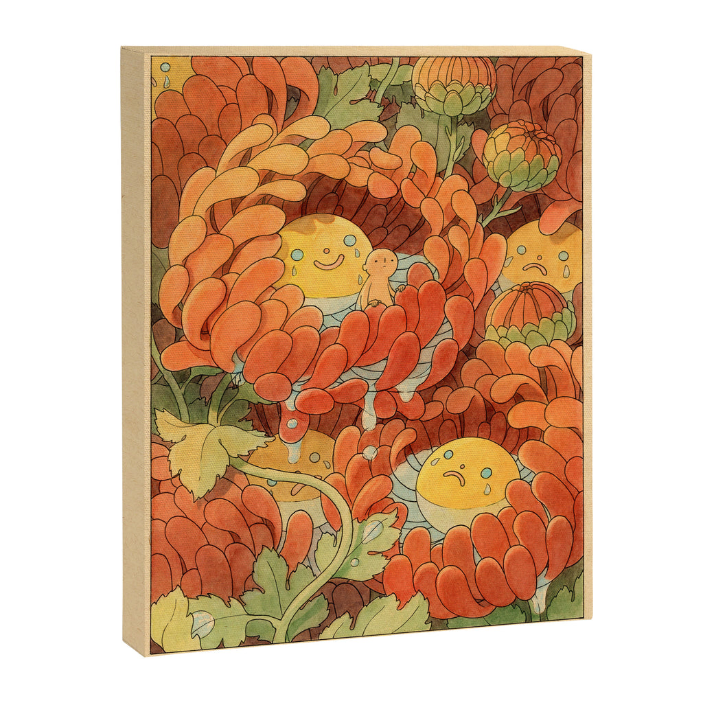 Weepy Chrysanthemums Canvas Print Gallery Image 6