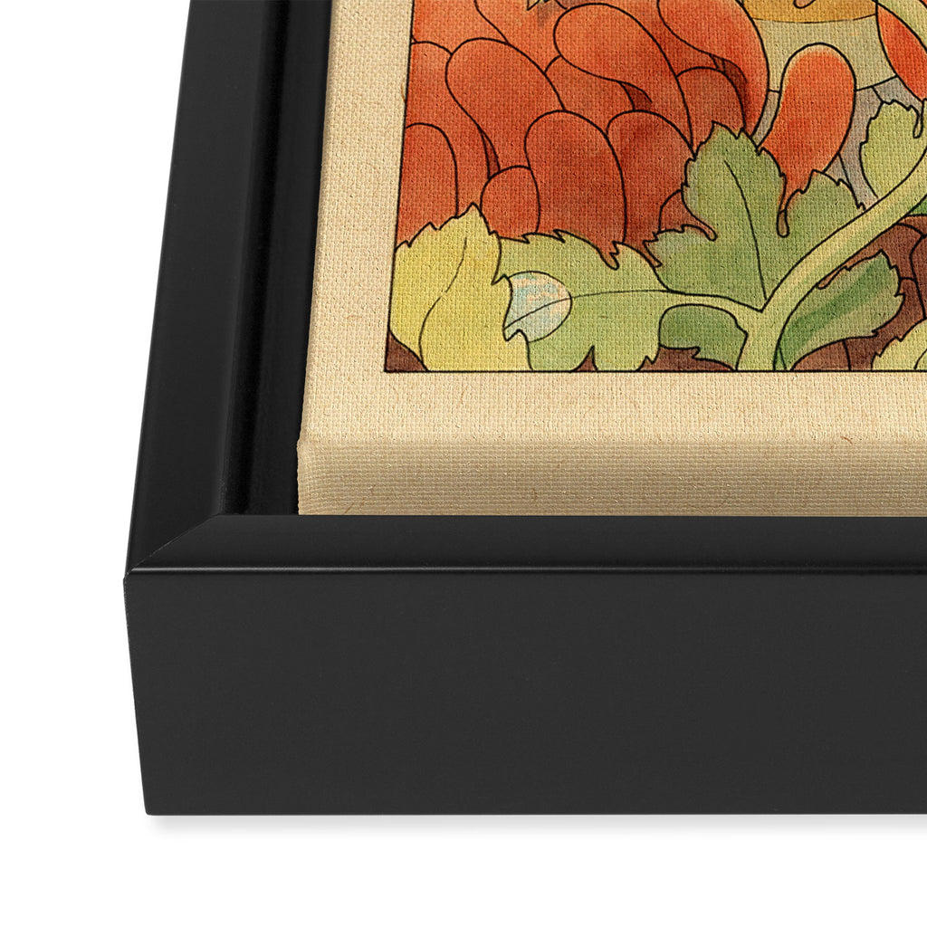 Weepy Chrysanthemums Framed Canvas Print Gallery Image 3