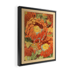 Weepy Chrysanthemums Framed Canvas Print Gallery Image 2