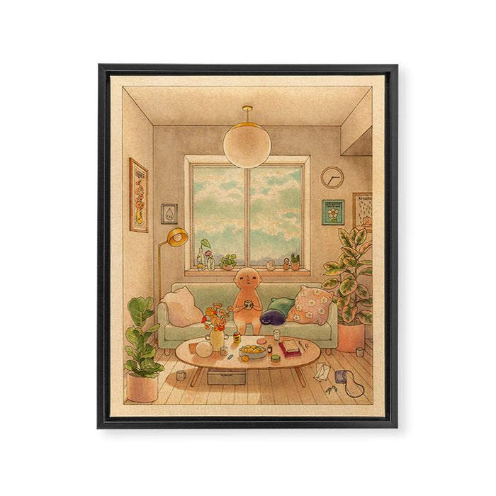 We've Been Alone Since the Start Framed Canvas Print Gallery Image 1