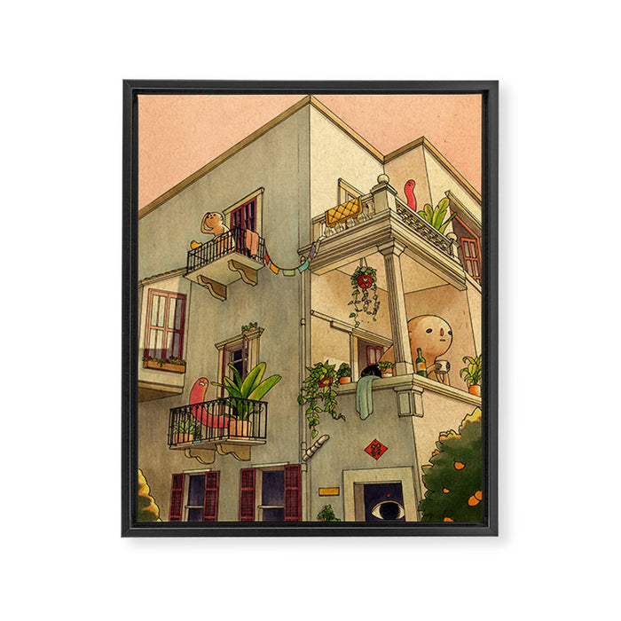 Where You At Framed Canvas Print Gallery Image 1