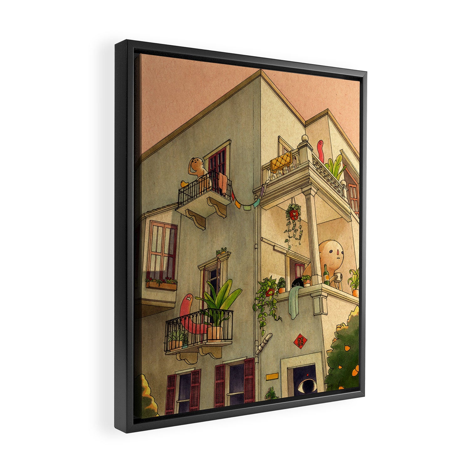 Where You At Framed Canvas Print Gallery Image 2