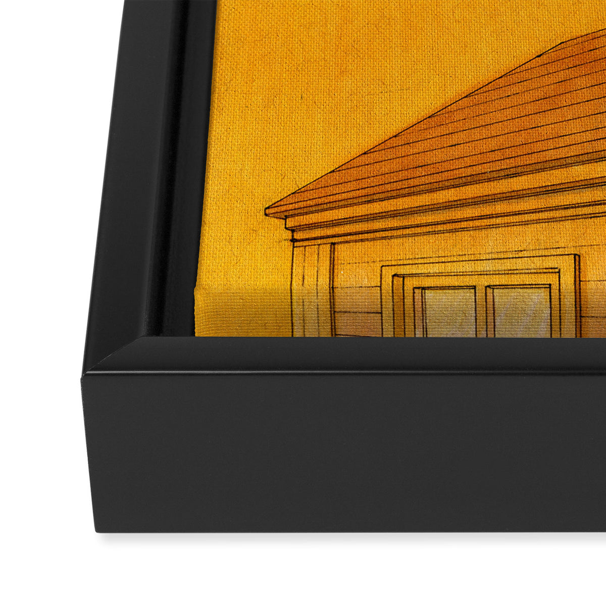 Wildfire Orange Framed Canvas Print Gallery Image 3