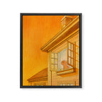 Wildfire Orange Framed Canvas Print Gallery Image 6