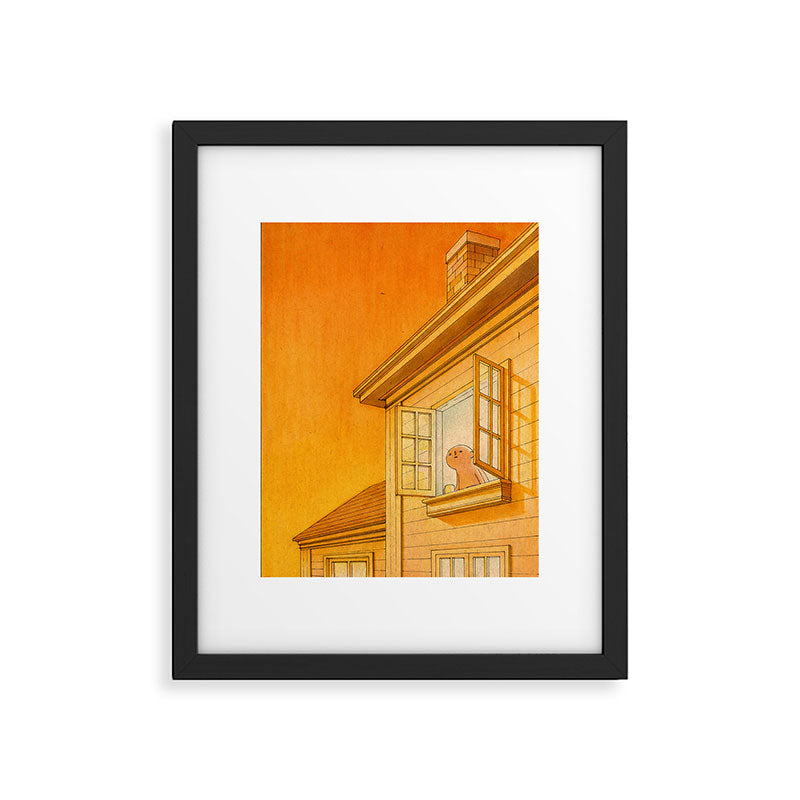Wildfire Orange Framed Art Print Gallery Image 4