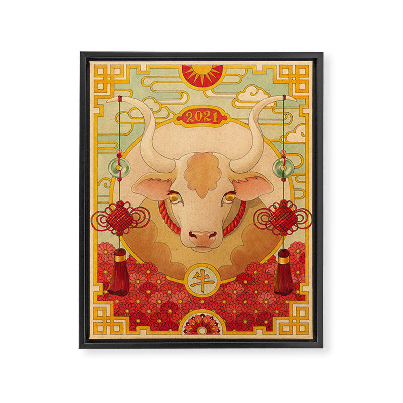 Year of the Ox Framed Canvas Print Gallery Image 6