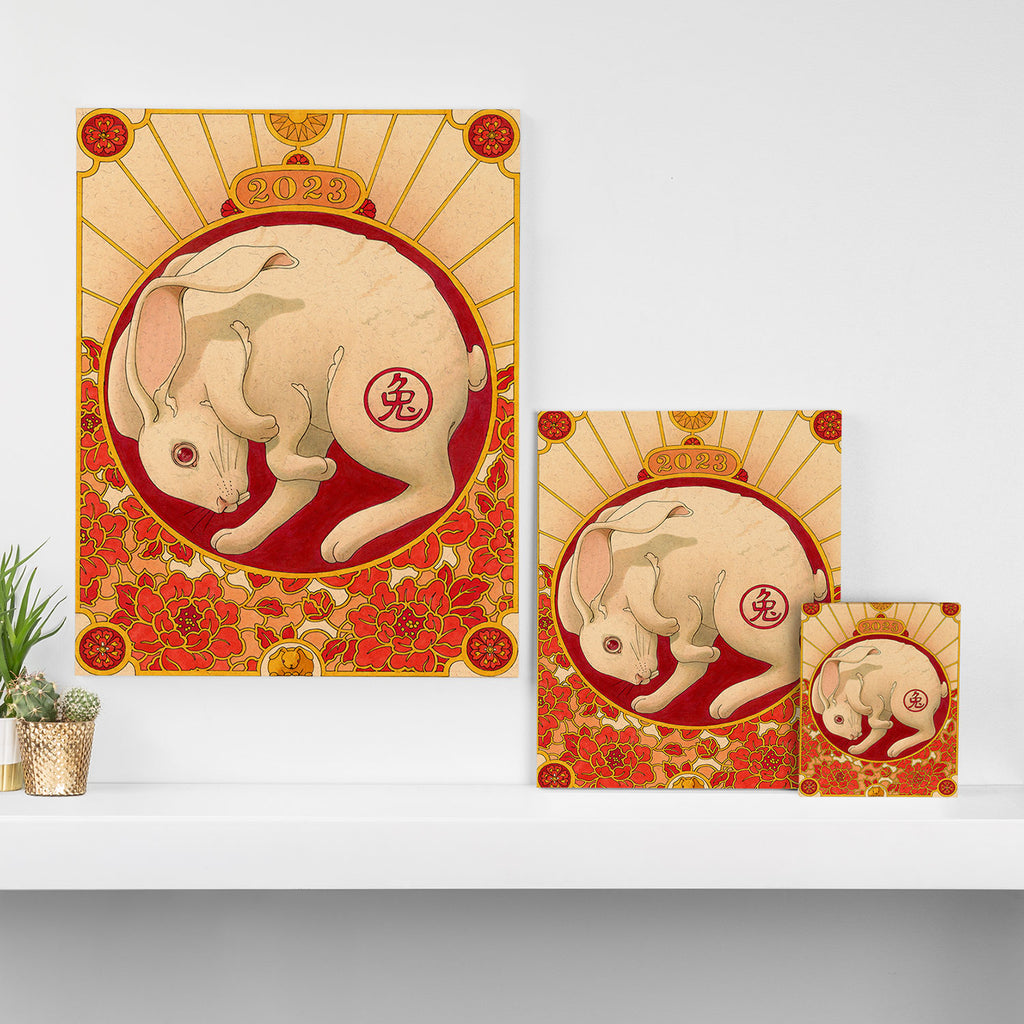 Year of the Rabbit 2023 Canvas Print Gallery Image 3