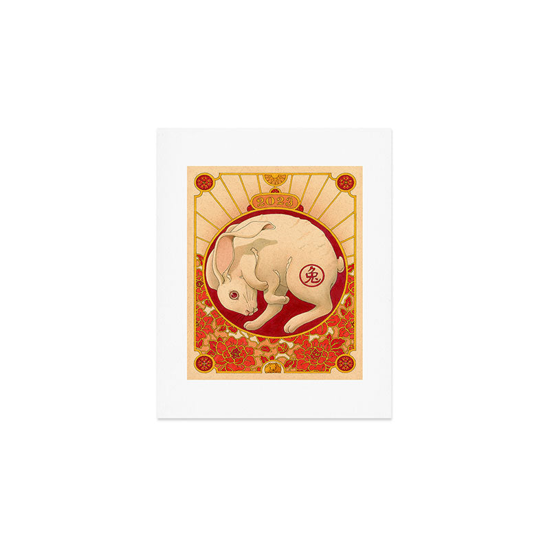Year of the Rabbit 2023 Art Print Gallery Image 1