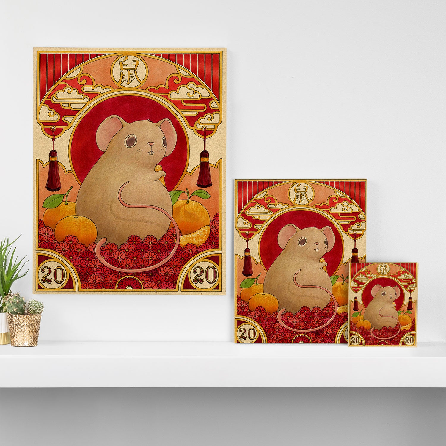 Year of the Rat Canvas Print Gallery Image 3