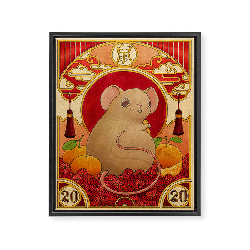 Year of the Rat Framed Canvas Print Gallery Image 6