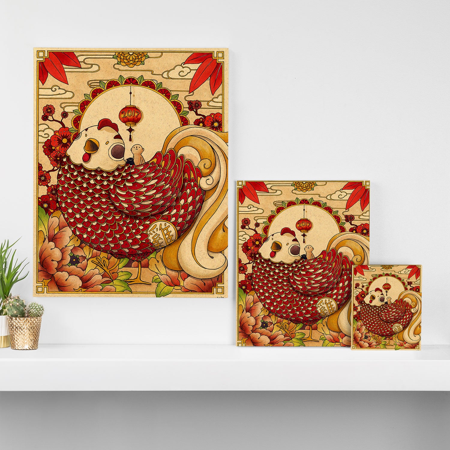 Year of the Rooster Canvas Print Gallery Image 3