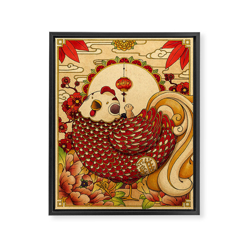 Year of the Rooster Framed Canvas Print Gallery Image 6