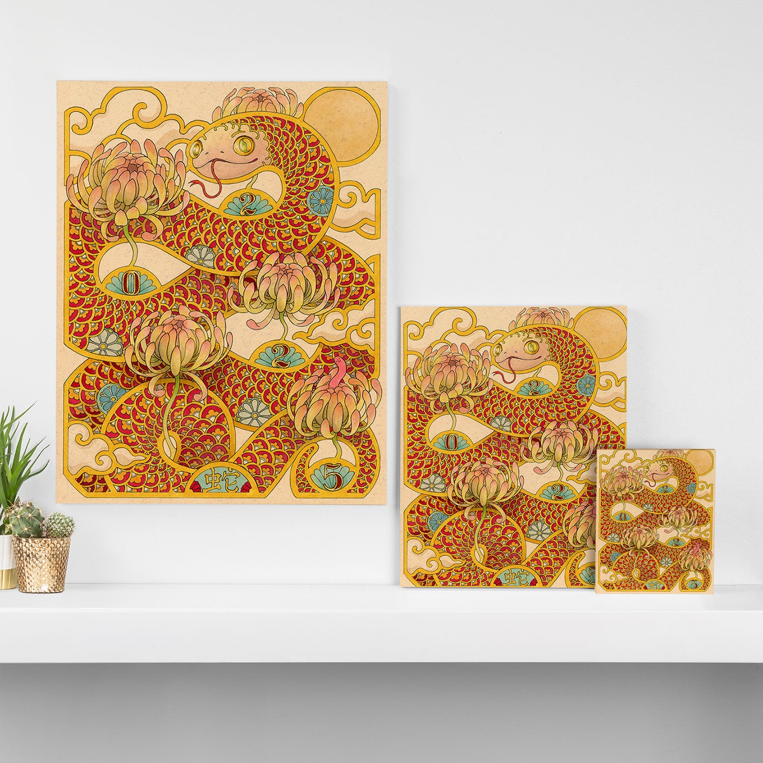 Year of the Snake 2025 Canvas Print Gallery Image 3
