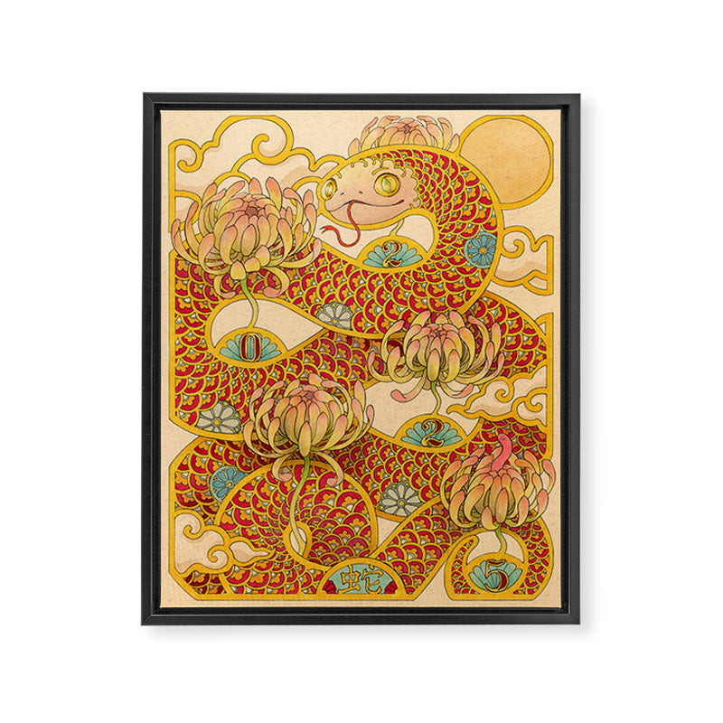 Year of the Snake 2025 Framed Canvas Print Gallery Image 6