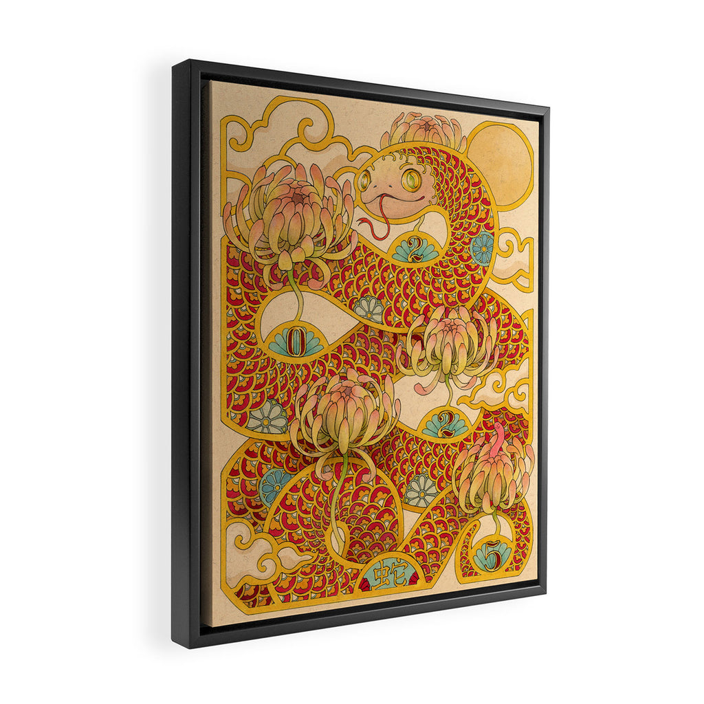 Year of the Snake 2025 Framed Canvas Print Gallery Image 2