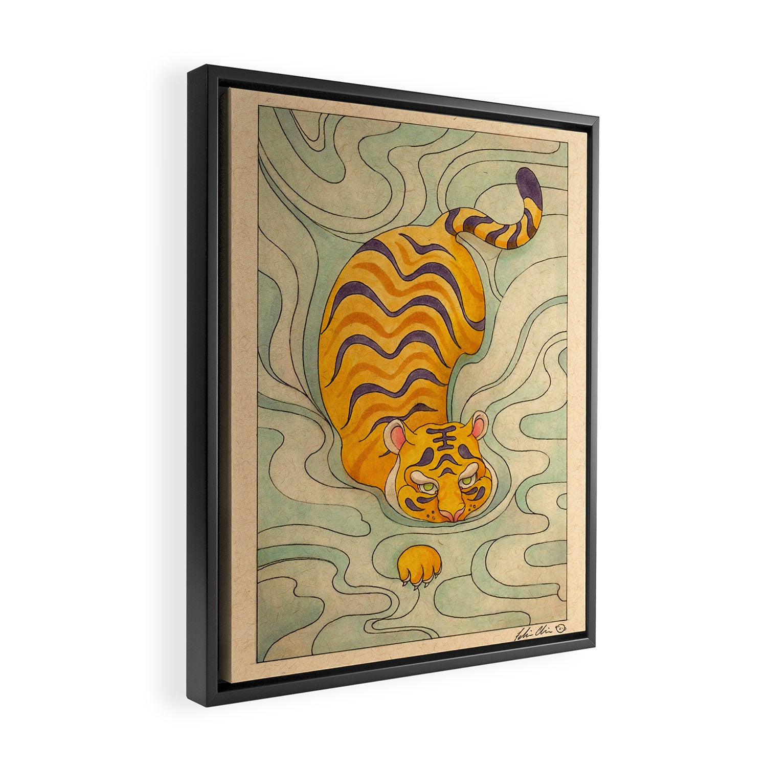 Year of the Water Tiger Framed Canvas Print Gallery Image 2