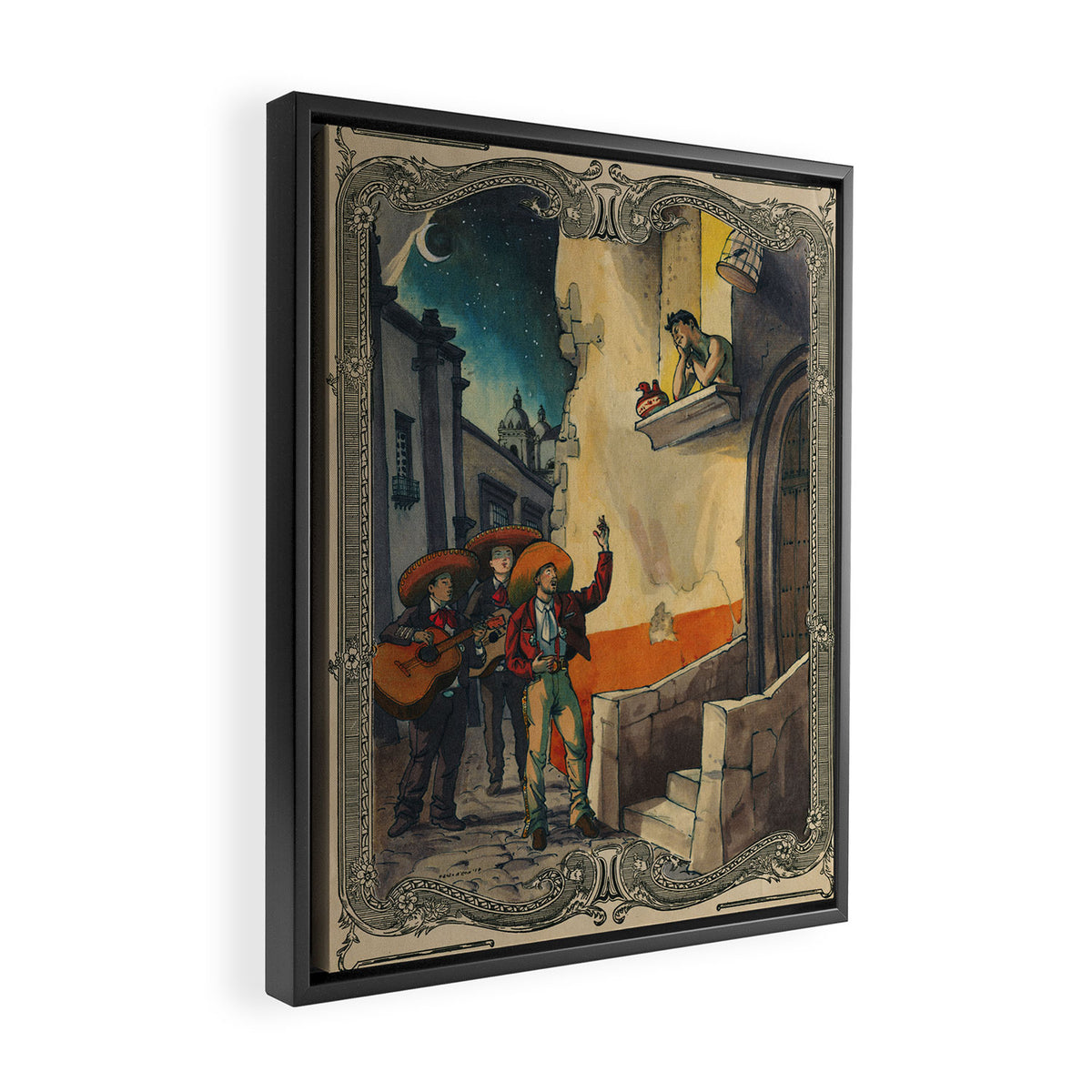 La Serenata Framed Canvas Print Gallery Image 2