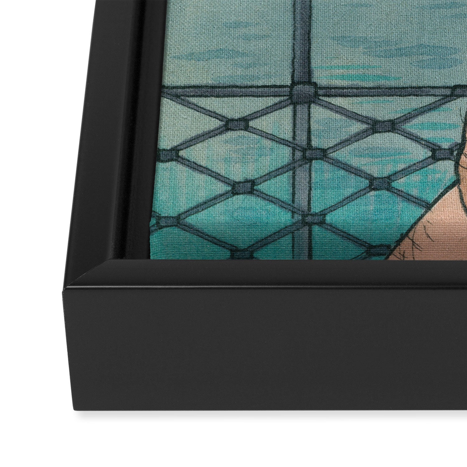 Maritime Modesty Framed Canvas Print Gallery Image 3