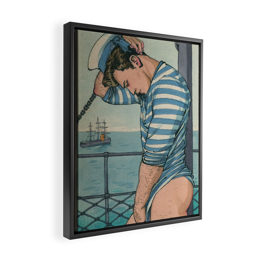 Maritime Modesty Framed Canvas Print Gallery Image 2