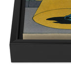 Right on the Kisser Framed Canvas Print Gallery Image 3