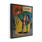 Right on the Kisser Framed Canvas Print Gallery Image 2