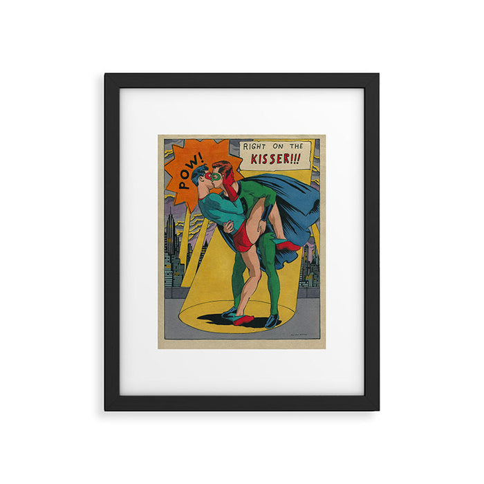 Right on the Kisser Framed Art Print Gallery Image 1