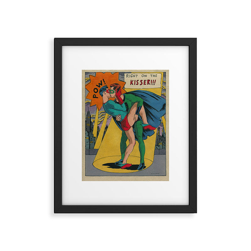 Right on the Kisser Framed Art Print Gallery Image 5