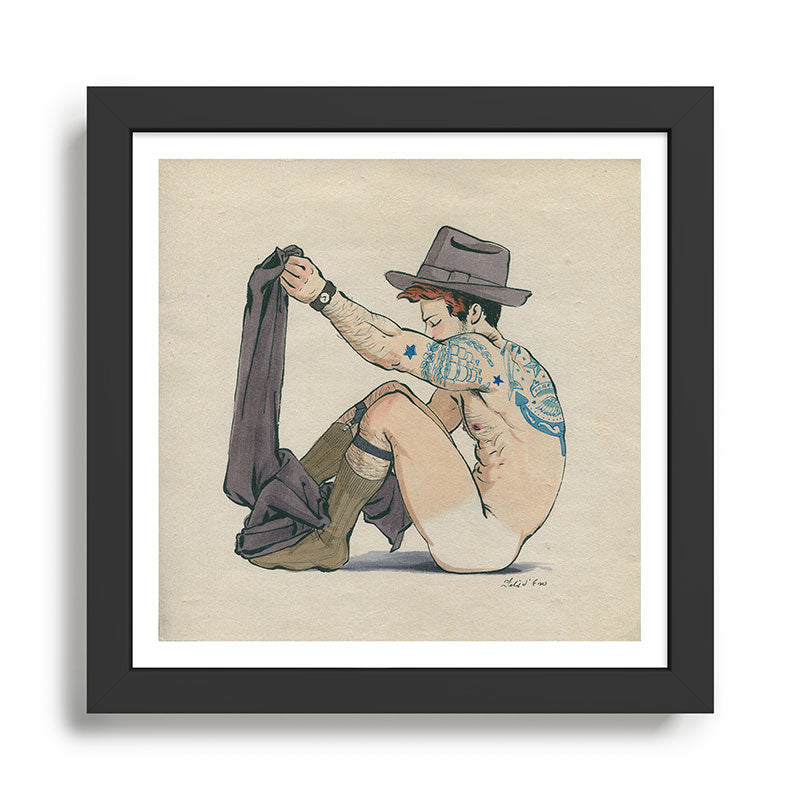 Youth Disrobing  Framed Art Print Gallery Image 1