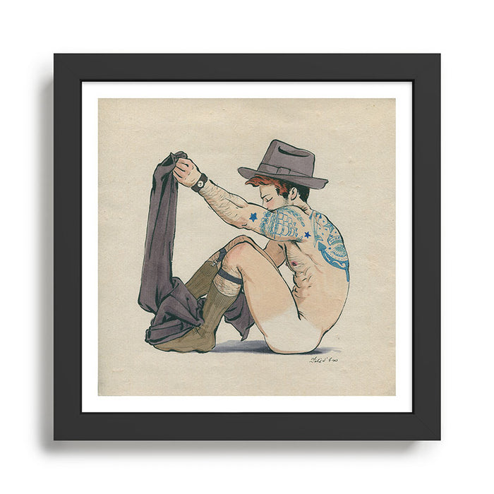 Youth Disrobing  Framed Art Print Gallery Image 1