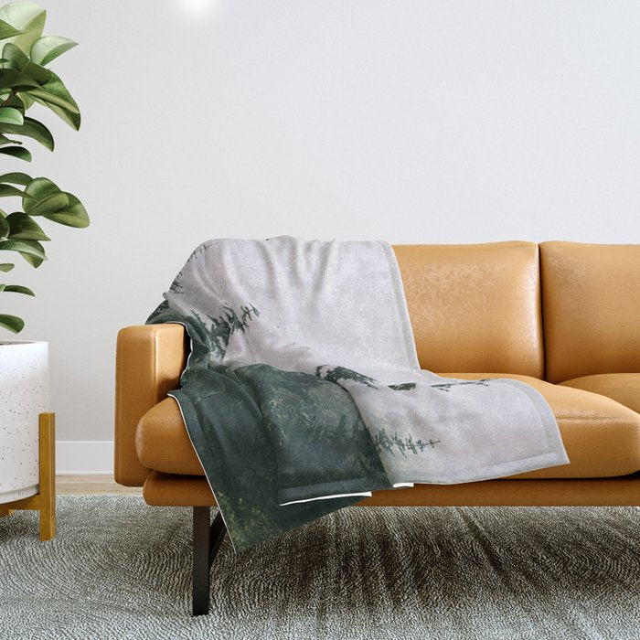 Moody Forest Throw Blanket Gallery Image 1