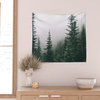 Moody Forest Wall Tapestry Gallery Image 2