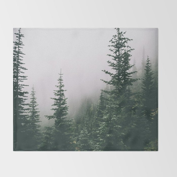 Moody Forest Throw Blanket Gallery Image 2