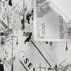 1932 Night-Club Map of Harlem, NY Centerfold from Manhattan Weekly by Elmer Simms Campbell Wall Tapestry Gallery Image 3