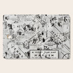 1932 Night-Club Map of Harlem, NY Centerfold from Manhattan Weekly by Elmer Simms Campbell Cutting Board Gallery Image 1