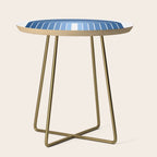 Gradient Arch VIII Bright Blue Mid Century Modern Rainbow Side Table Gallery Image 1