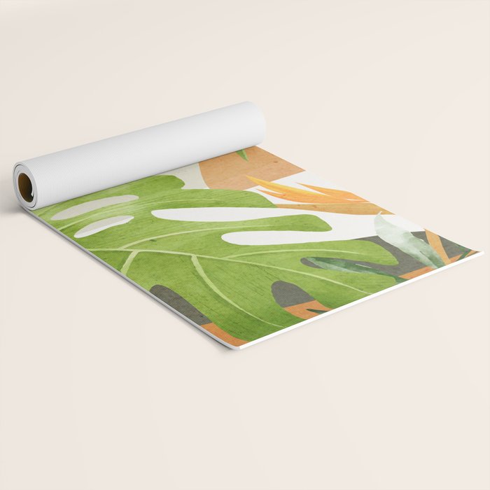 Abstract Art Tropical Leaves 20 Yoga Mat Gallery Image 2