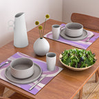 Purple Dream Retro Liquid Swirls Abstract Placemat Gallery Image 2