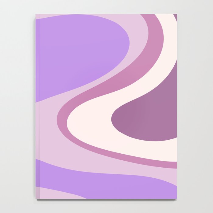 Purple Dream Retro Liquid Swirls Abstract Notebook Gallery Image 4