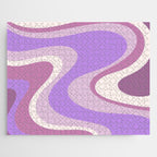 Purple Dream Retro Liquid Swirls Abstract Jigsaw Puzzle Gallery Image 1