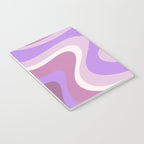 Purple Dream Retro Liquid Swirls Abstract Notebook Gallery Image 3