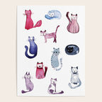 Cats in ink Poster Gallery Image 4