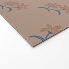 Neutral Modern Flowers- Romantic Botanical Pattern Welcome Mat Gallery Image 2