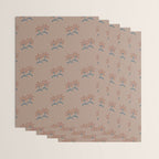 Neutral Modern Flowers- Romantic Botanical Pattern Wrapping Paper Gallery Image 3